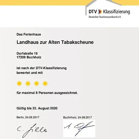 Zur Alten Tabakscheune * Buchholz (Mecklenburg-Vorpommern)